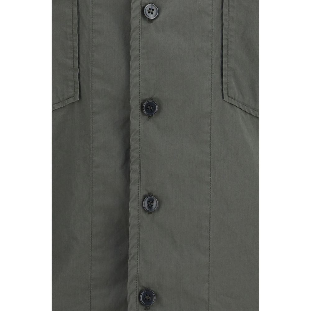 Chemise Dolce & Gabbana grise en coton à manches courtes