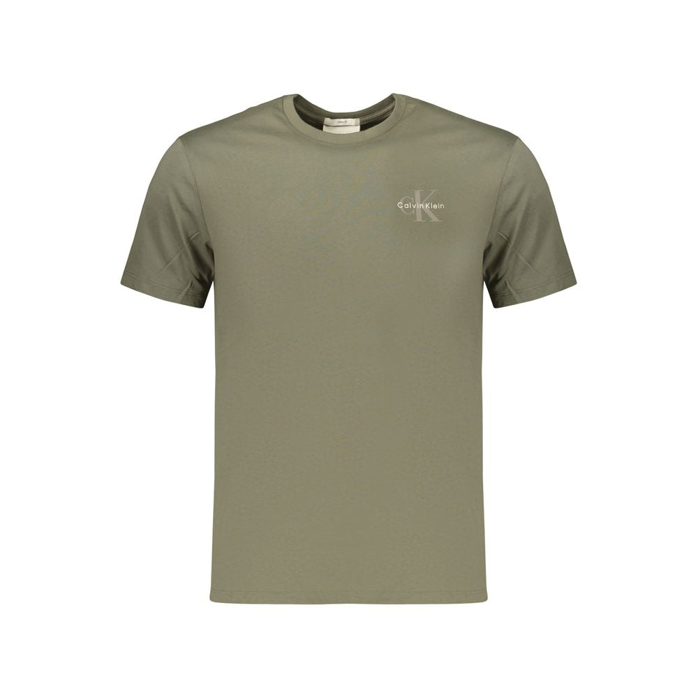 T-shirt vert en coton Calvin Klein pour homme