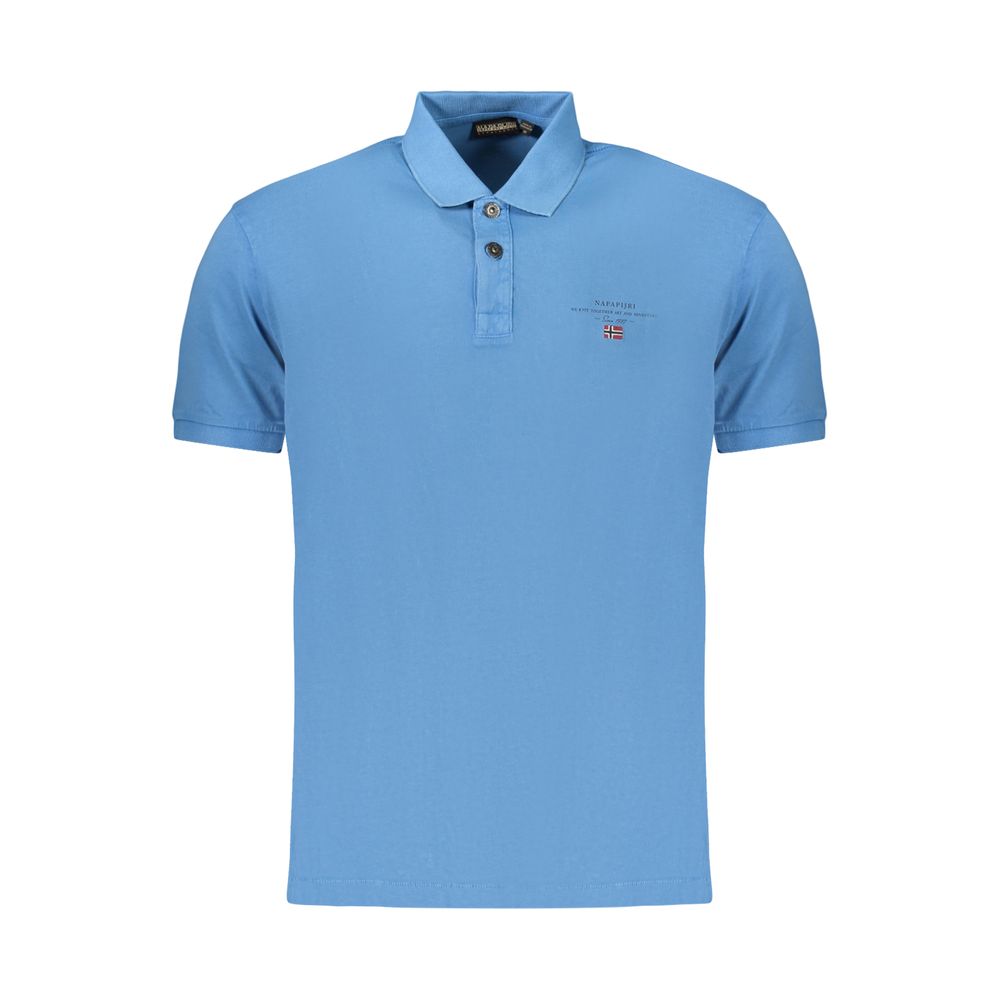 Polo homme en coton Napapijri Azzurro