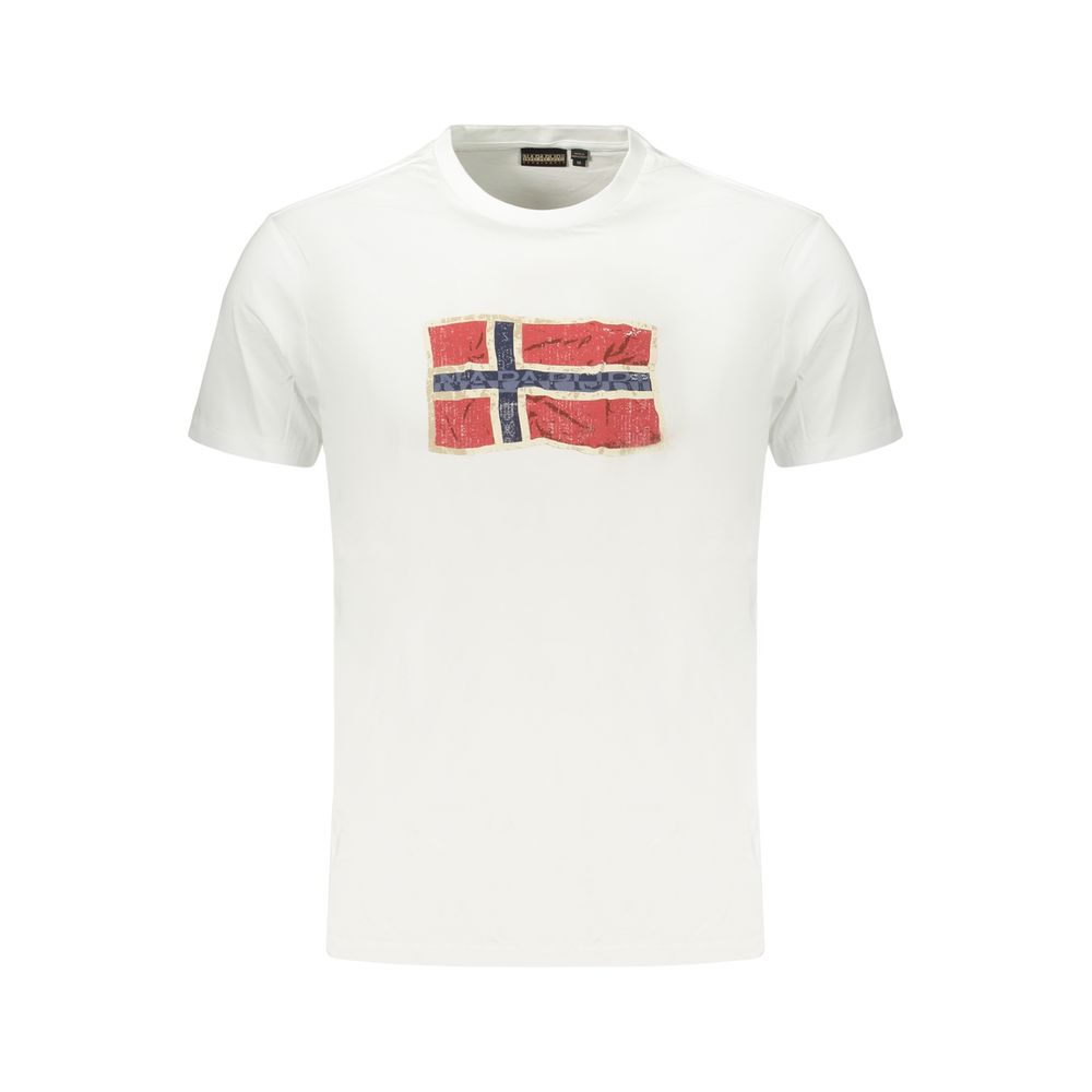 T-shirt Napapijri en Coton Blanc pour Homme
