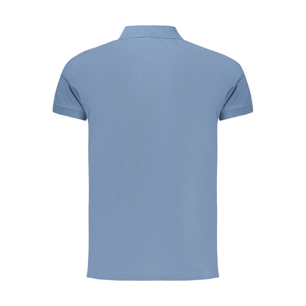 Norwegen 1963 Azzurro Baumwoll-Polohemd für Herren