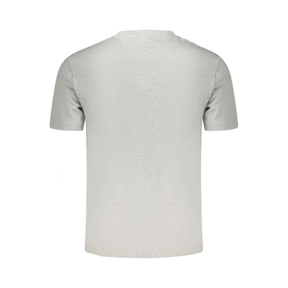 T-shirt gris en coton pour homme Napapijri