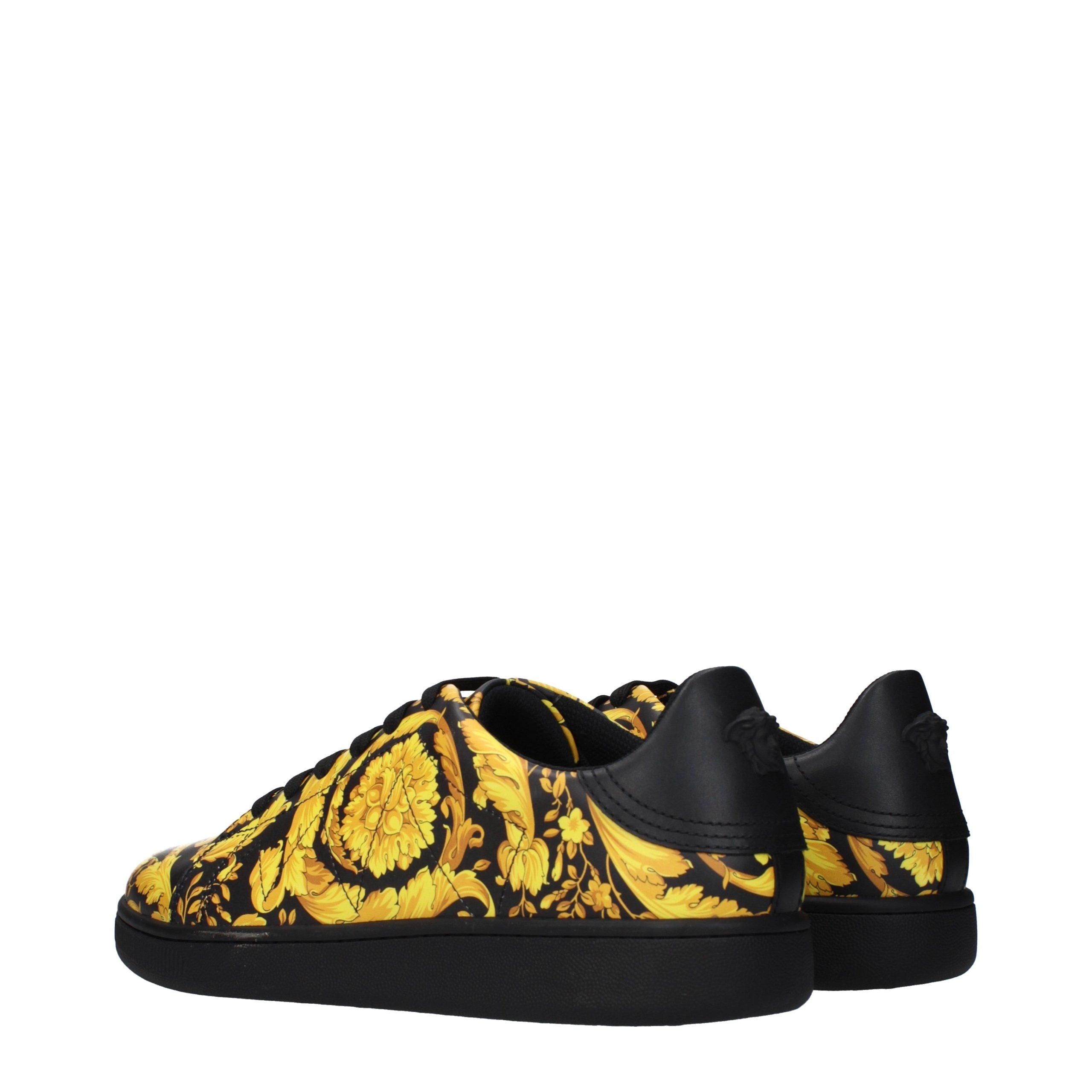 Versace Schwarze Chunky-Sneaker aus Leder