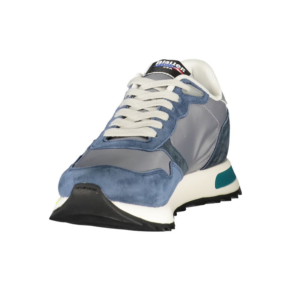 Blauer Blue Polyester Herren-Sneaker