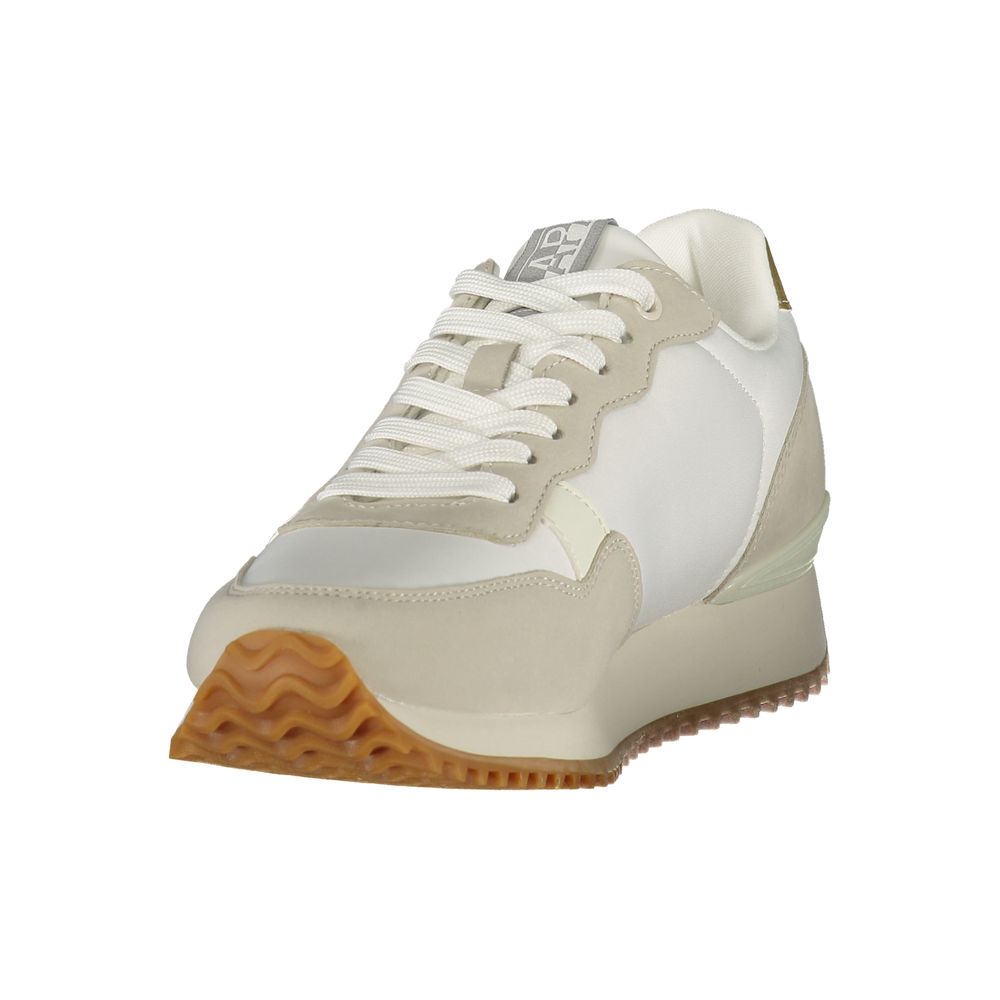 Napapijri Weißer Sneaker für Damen aus Polyurethan