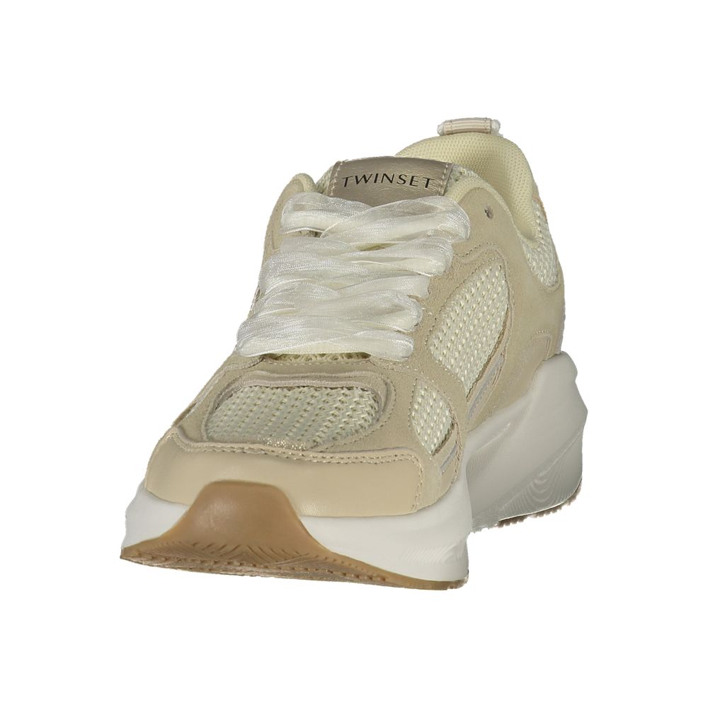 Twinset Beige Stoff Damen Sneaker