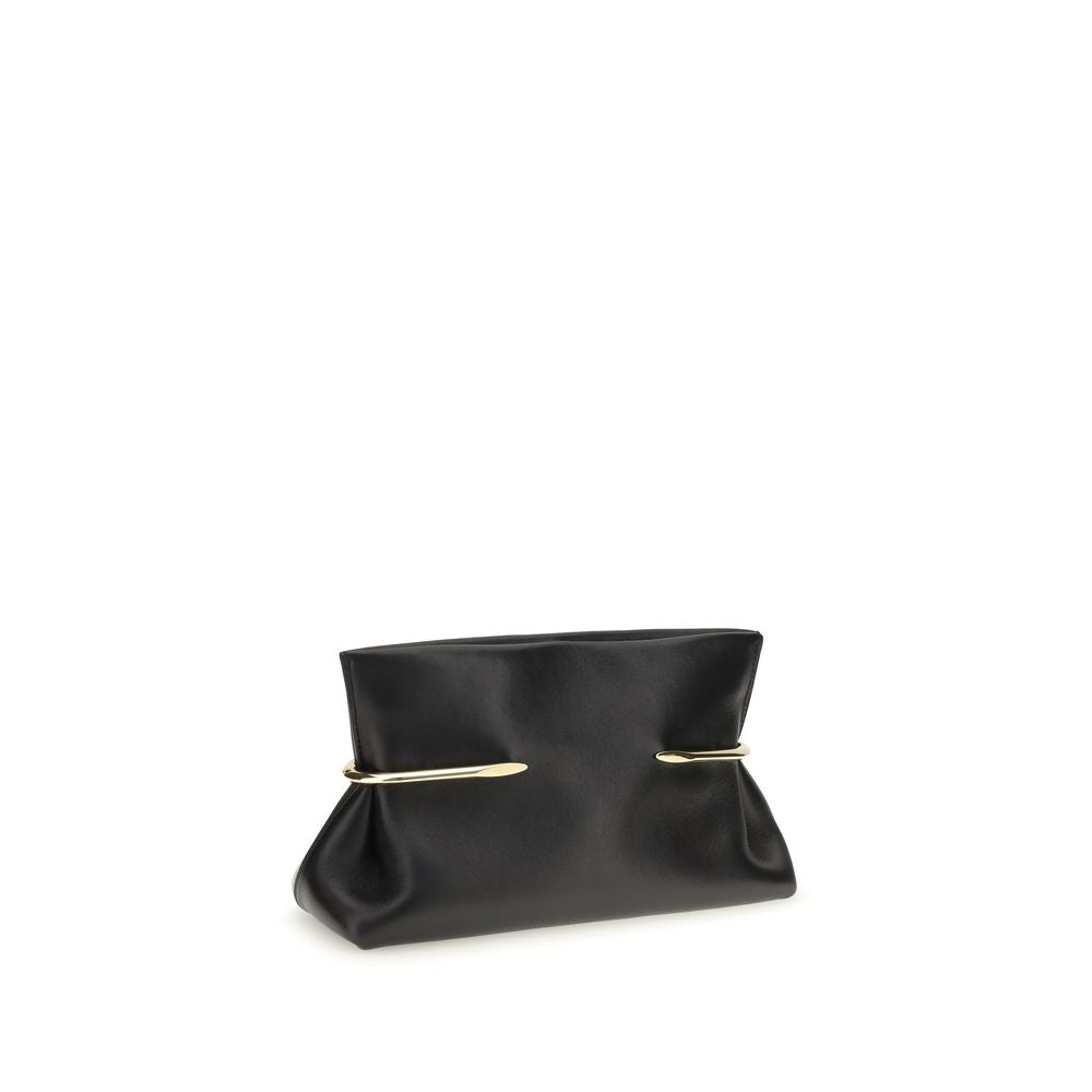 Givenchy Clutch aus schwarzem Nappaleder / Kalbsleder Bos Taurus