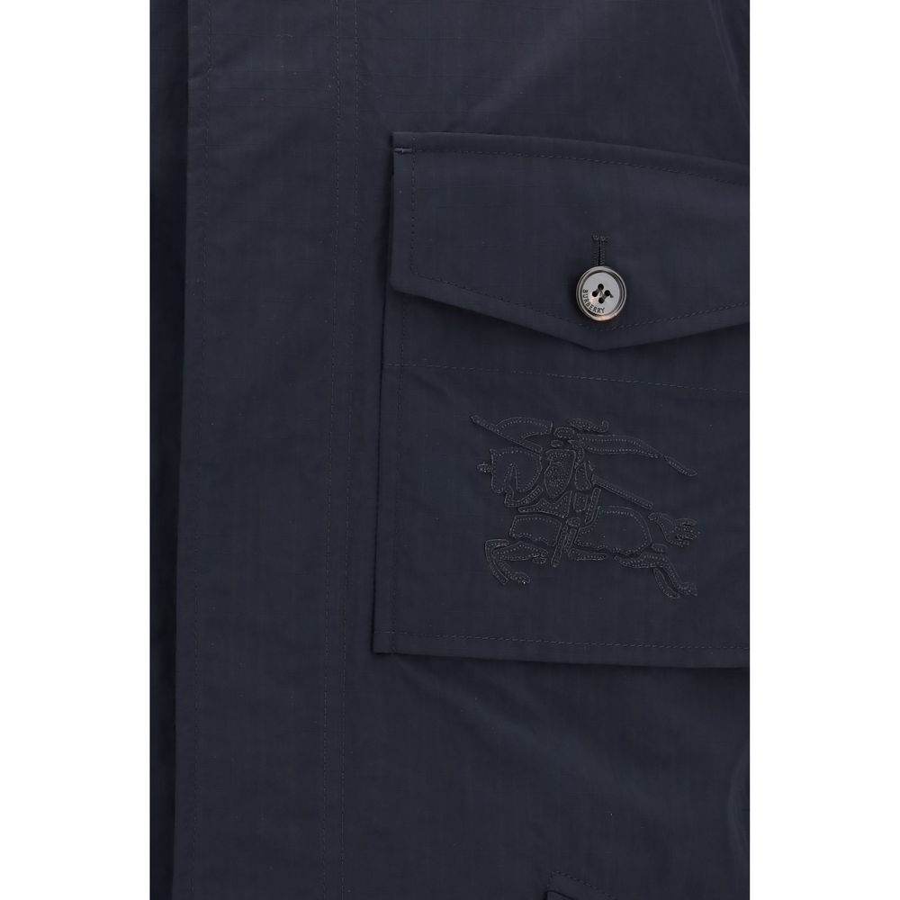 Burberry blauer Polyamid-Mantel