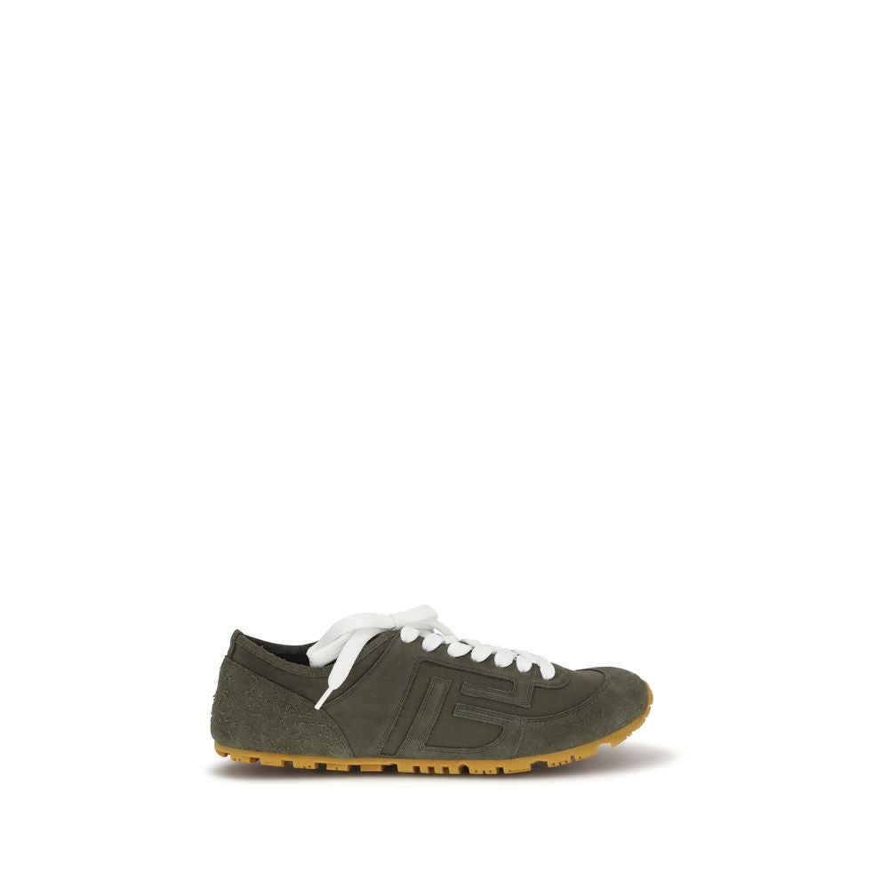 Balmain Bicolor-Sneakers aus Kalbsleder Bos Taurus