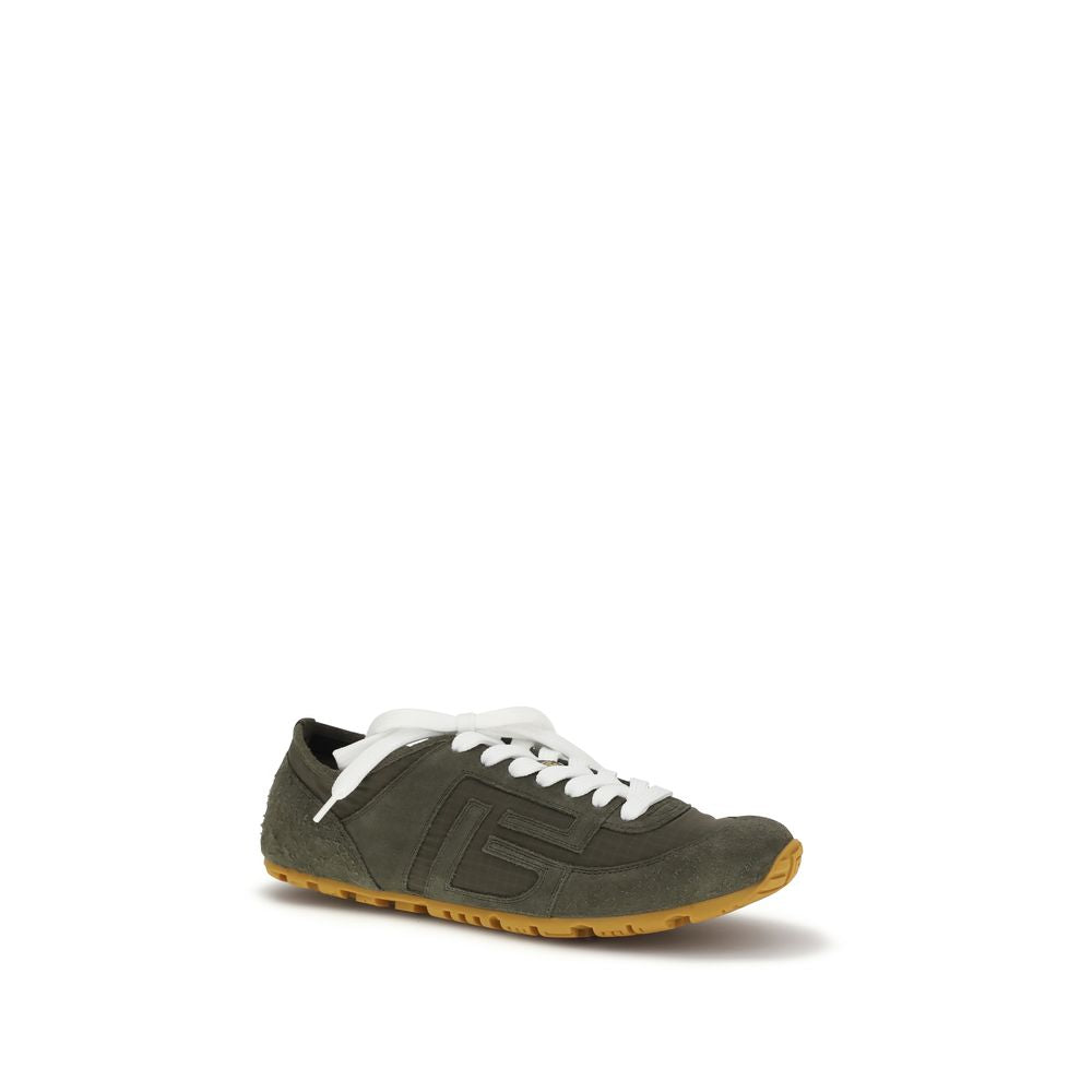 Balmain Bicolor-Sneakers aus Kalbsleder Bos Taurus