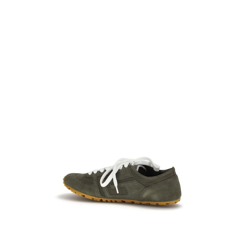 Balmain Bicolor-Sneakers aus Kalbsleder Bos Taurus