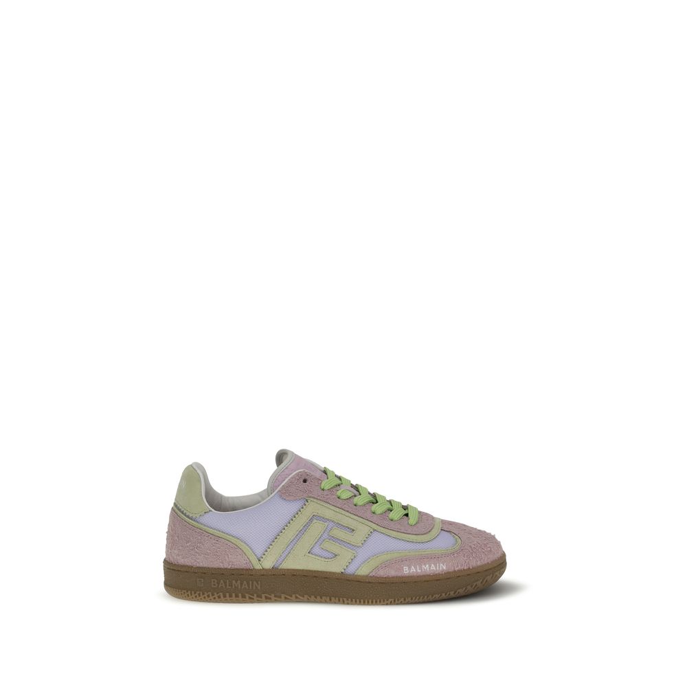 Balmain Mehrfarbige Kalbsleder Athletic Sneakers
