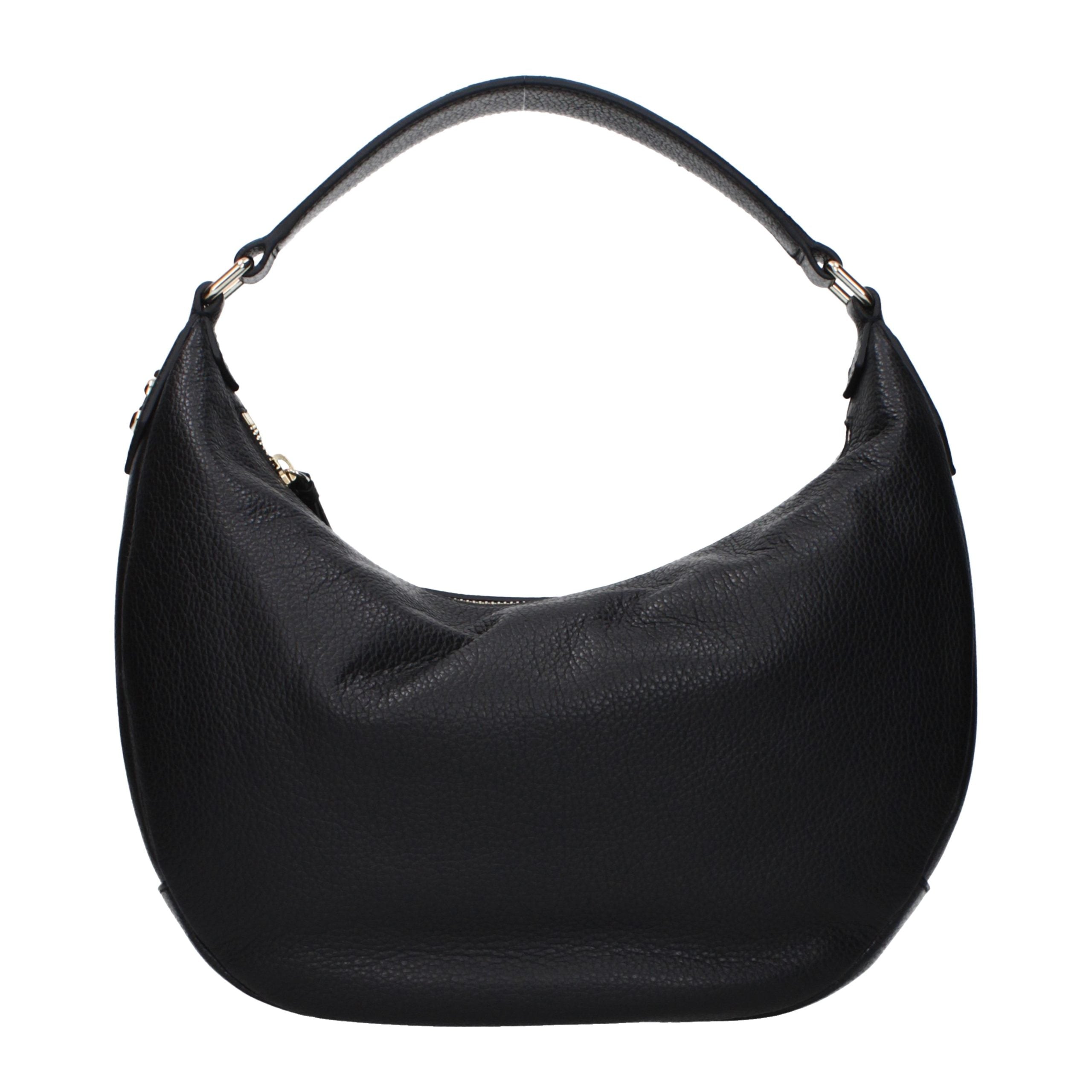 Sac porté épaule Jimmy Choo en cuir noir
