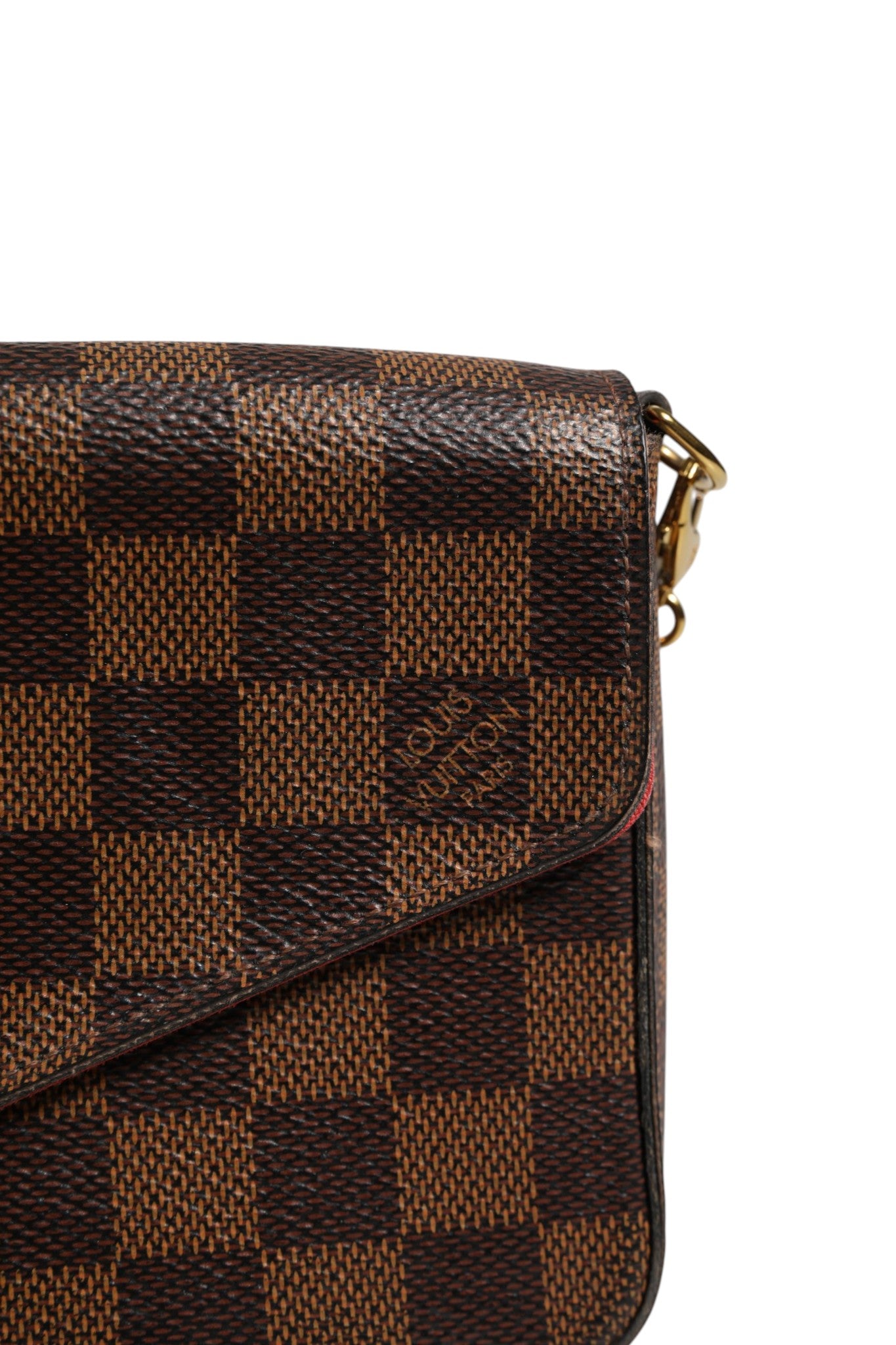 Portefeuille à chaîne Louis Vuitton Damier Ebene Pochette Felice
