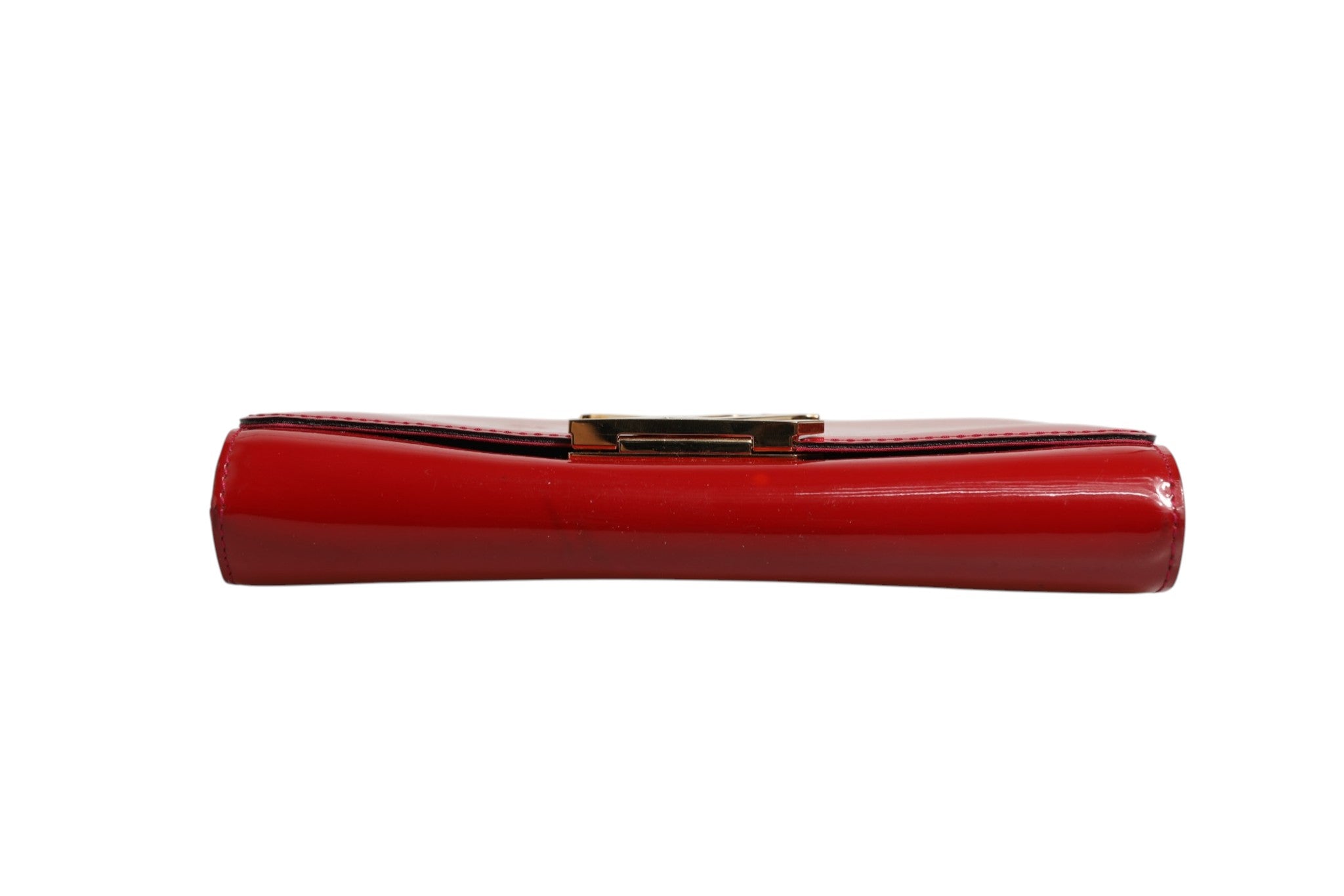 Louis Vuitton Louise PM rote Lackleder-Kettenbörse