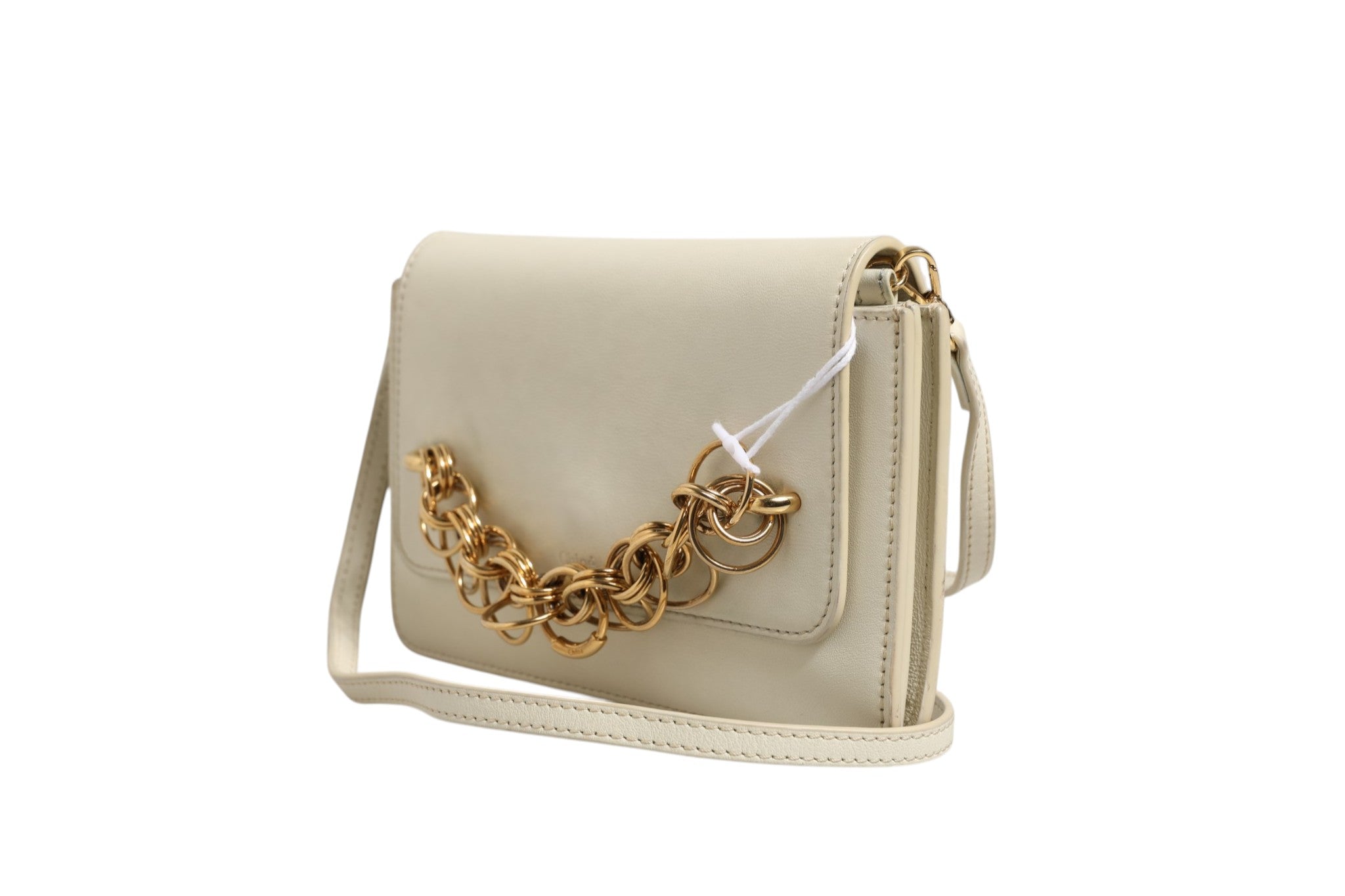 Chloé Drew Bijou Leder Clutch Klein