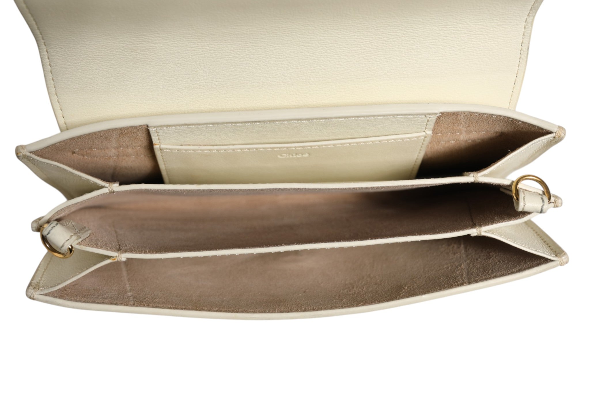 Chloé Drew Bijou Leder Clutch Klein