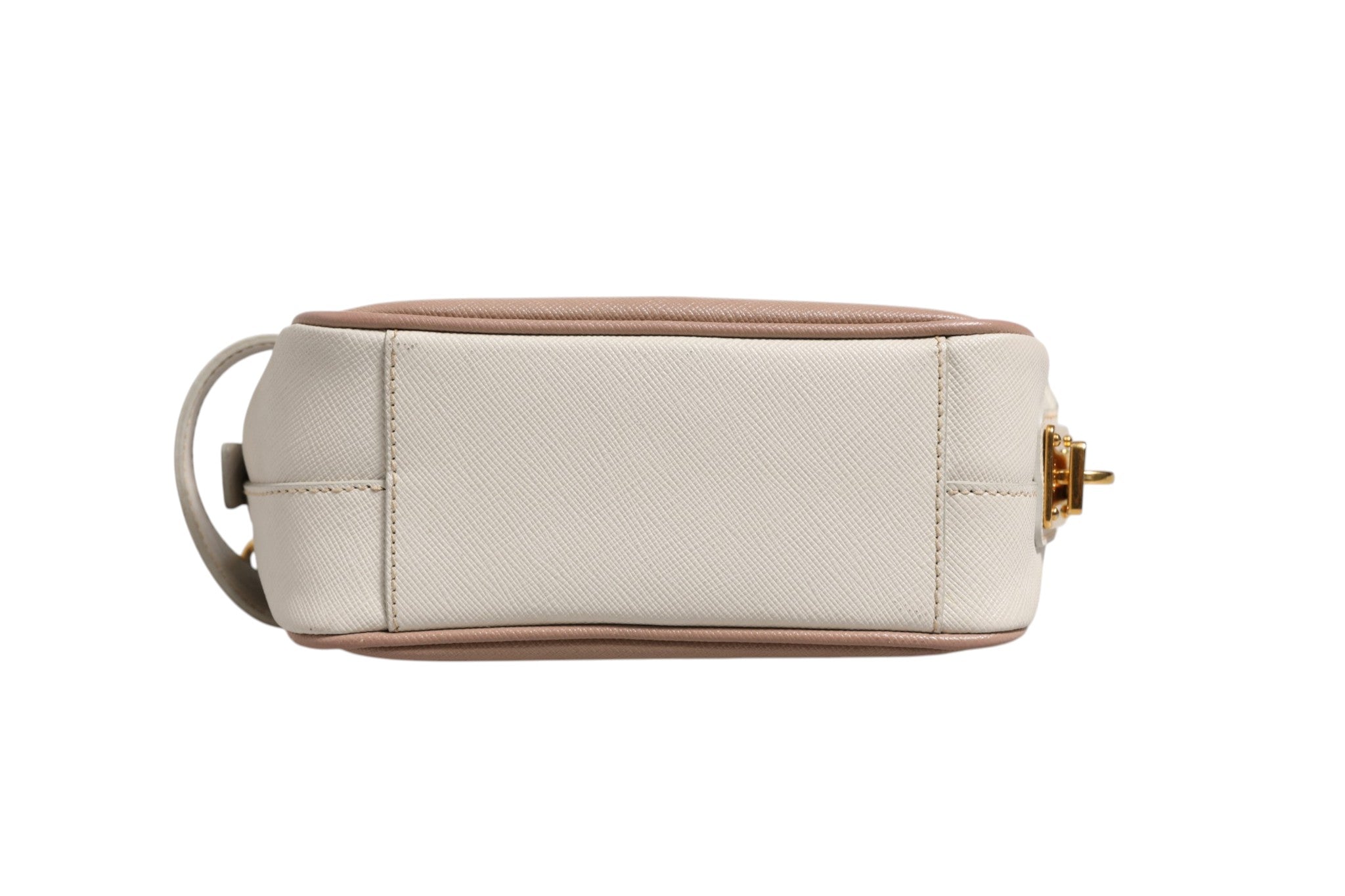Prada Umhängetasche aus Leder, Klein, Clay Gray