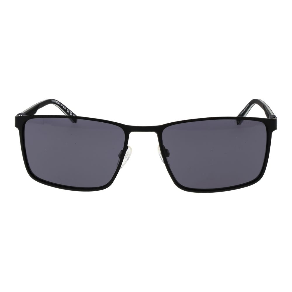 Tommy Hilfiger Schwarze Metall-Sonnenbrille