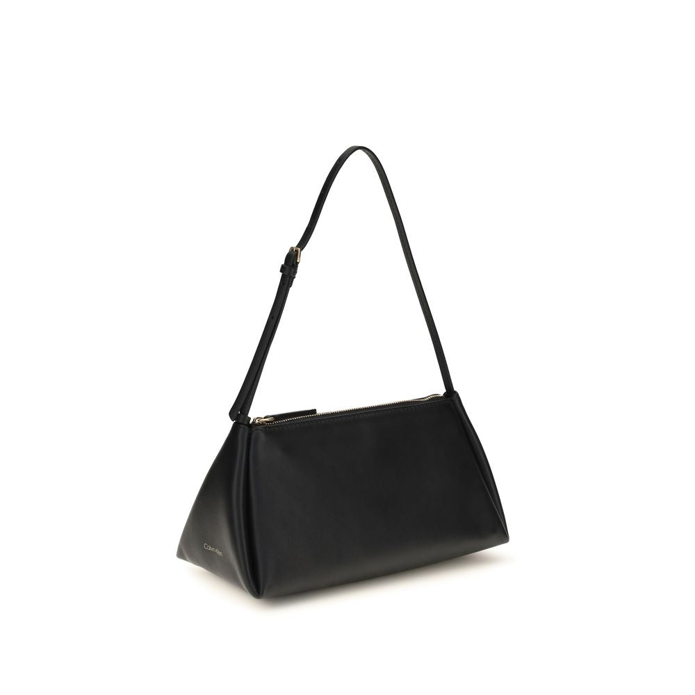Calvin Klein Schwarze Handtasche aus Kalbsleder Bos Taurus
