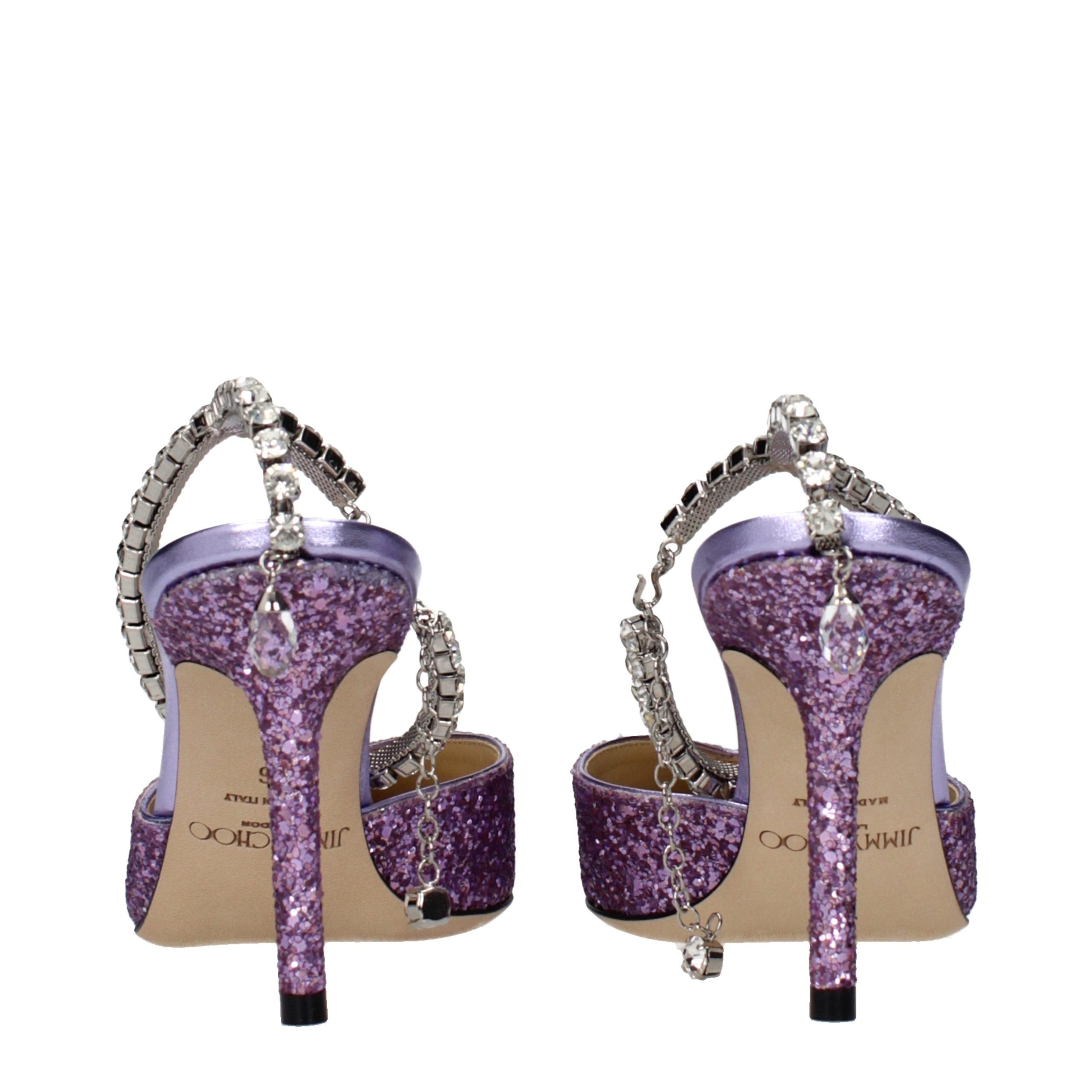 Jimmy Choo Violette Kunststoff-Stilettosandalen