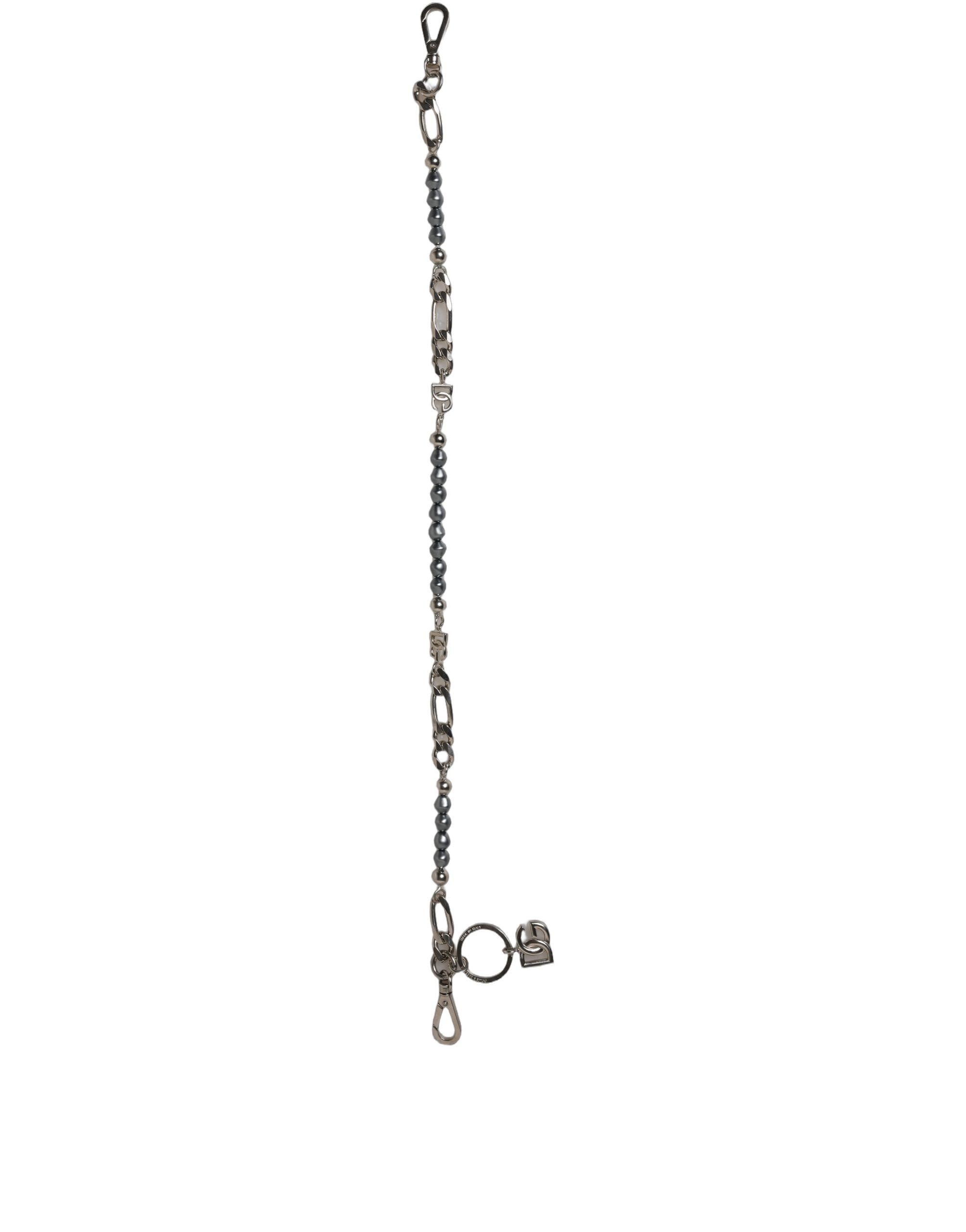 Collier Pendentif Signature DG Logo Chaîne Argentée Dolce & Gabbana