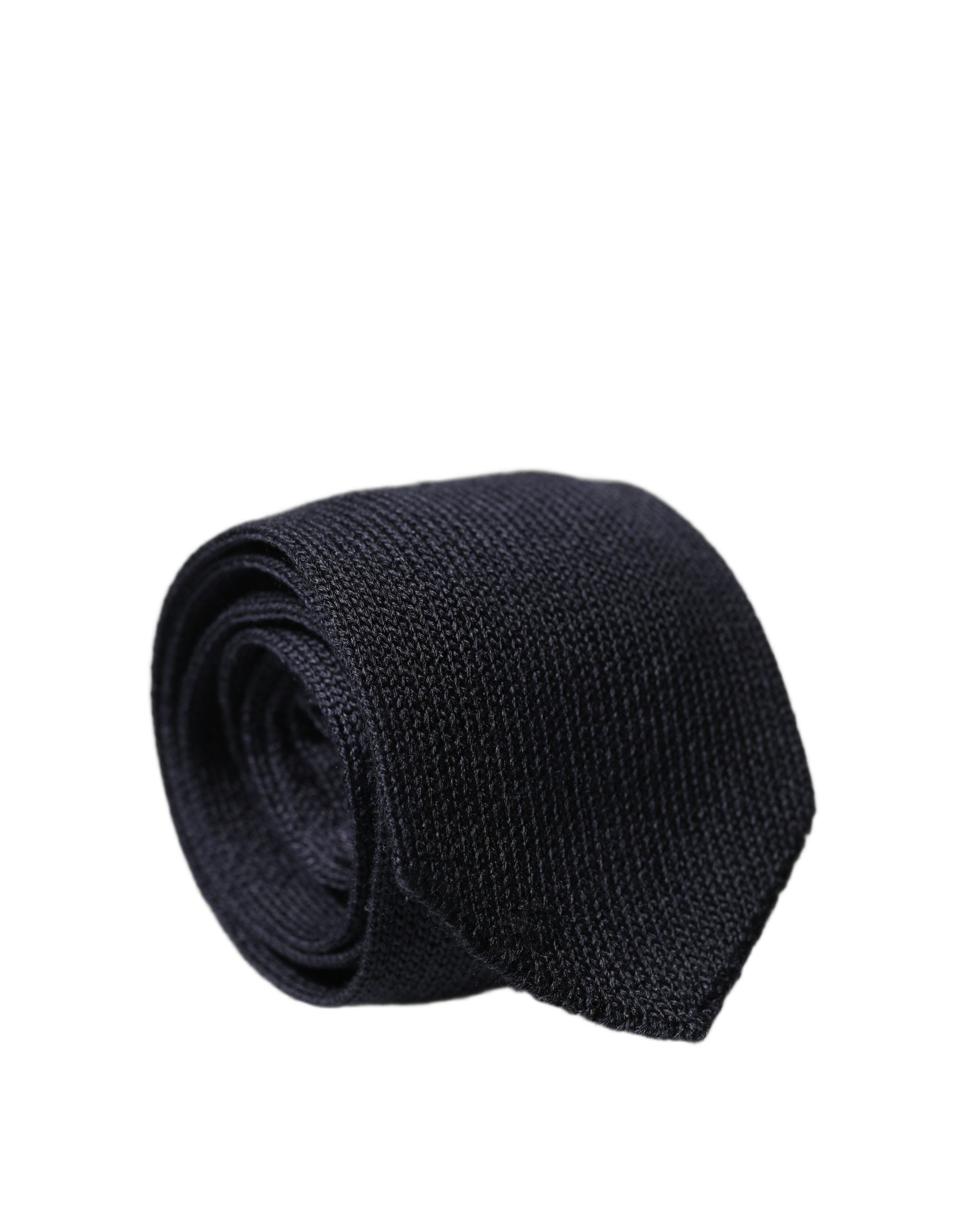 Dolce & Gabbana Dunkelblaue, einfarbige Krawatte aus 100 % Seide für Herren, verstellbar