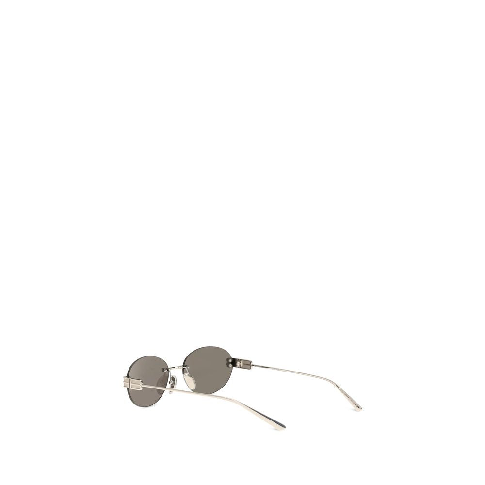 Balenciaga Sonnenbrille aus silbernem Metall