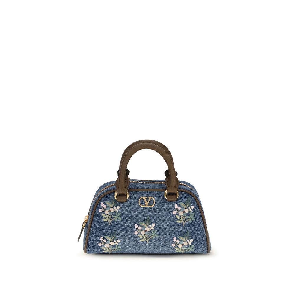 Valentino Garavani Handtasche aus blauer Baumwolle
