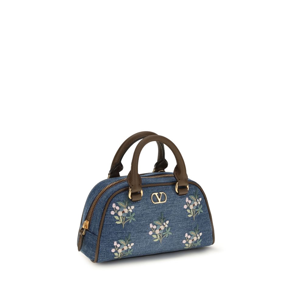 Valentino Garavani Handtasche aus blauer Baumwolle