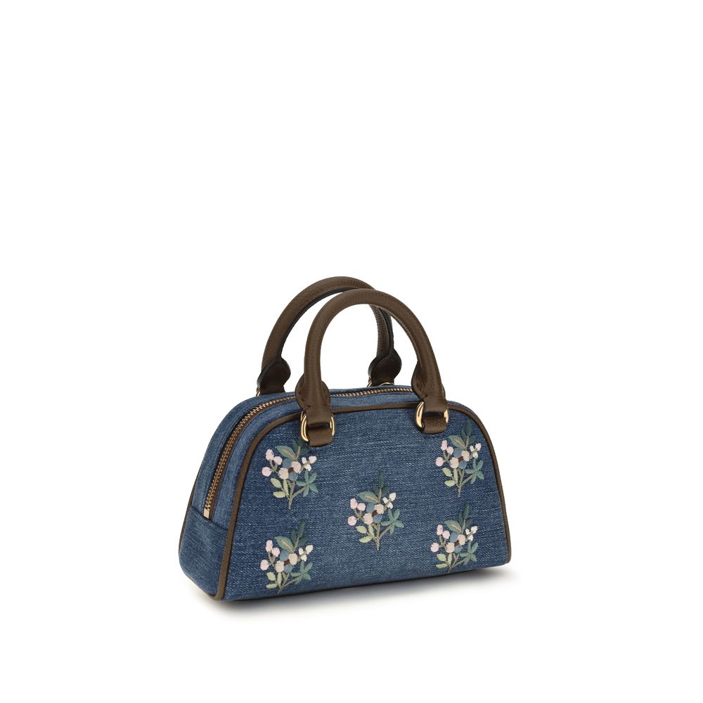 Valentino Garavani Handtasche aus blauer Baumwolle