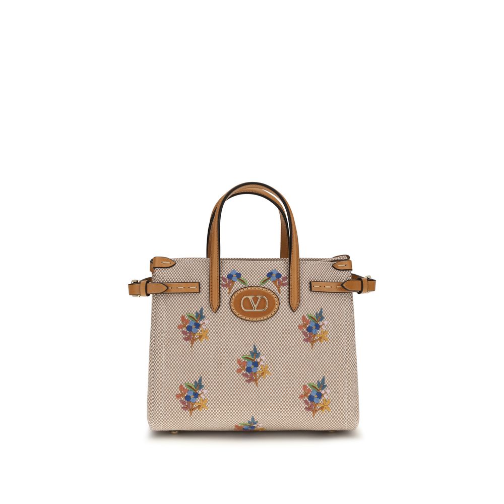 Valentino Garavani Beige Handtasche aus Baumwolle