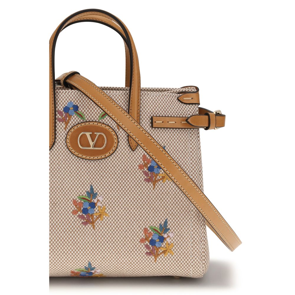 Valentino Garavani Beige Handtasche aus Baumwolle