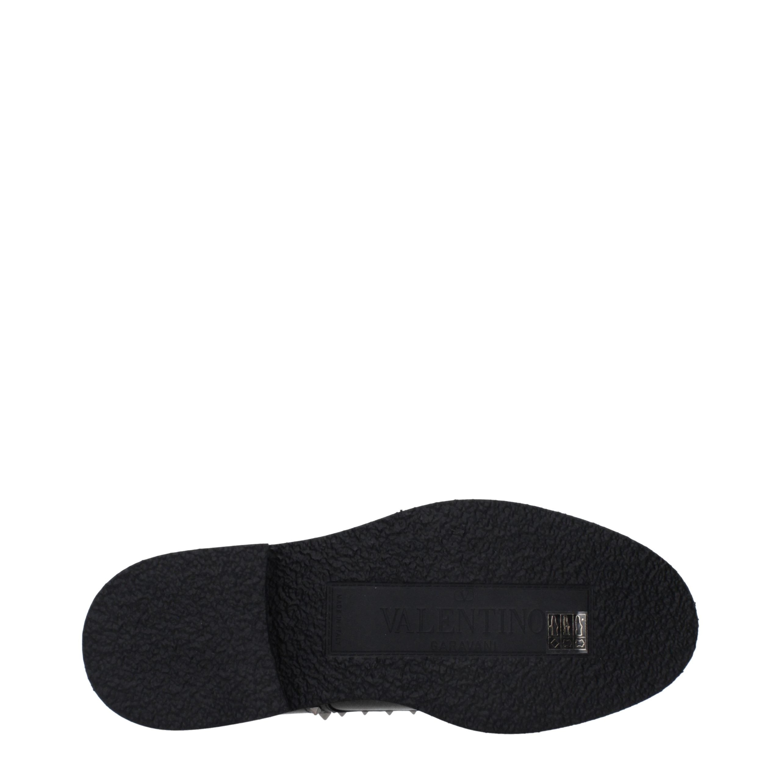 Valentino Garavani Schwarze Leder-Oxfords und Derbys