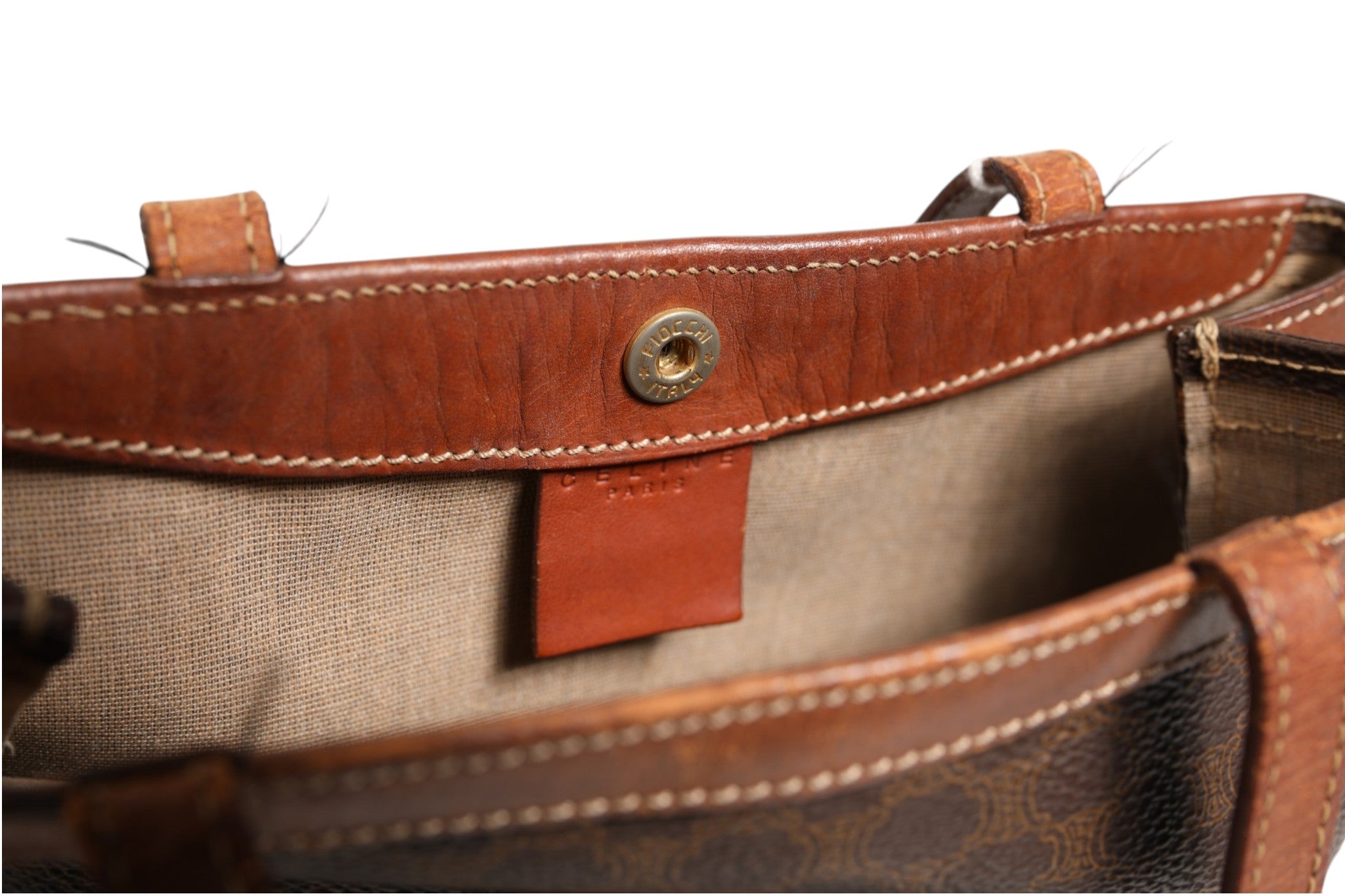 Celine Macadam Canvas Schulter-Tragetasche