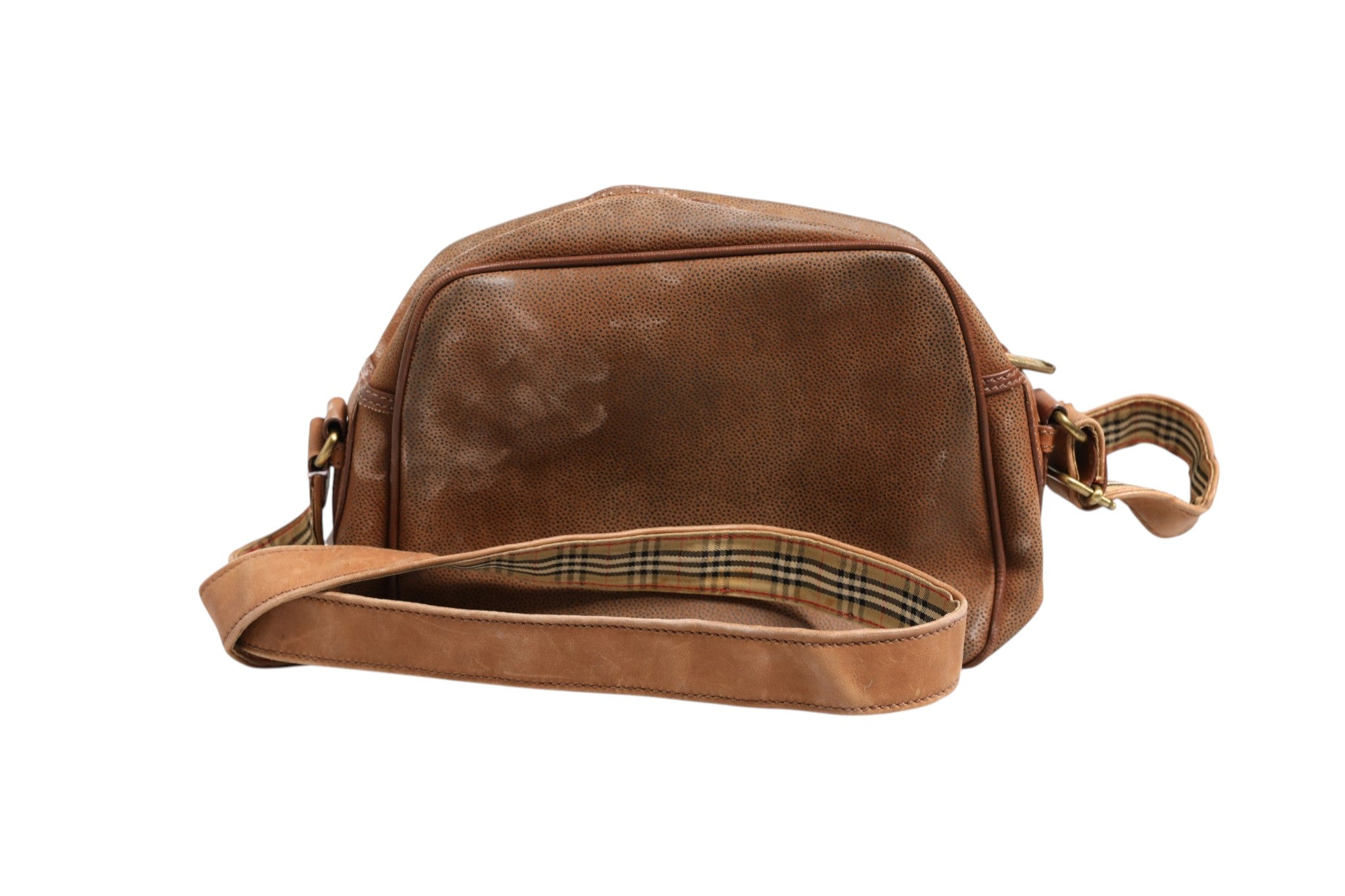 Sac bandoulière Burberry marron et doré