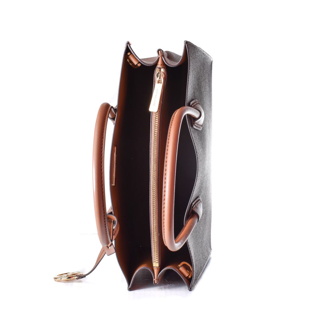 Michael Kors Braune Lederschultertasche