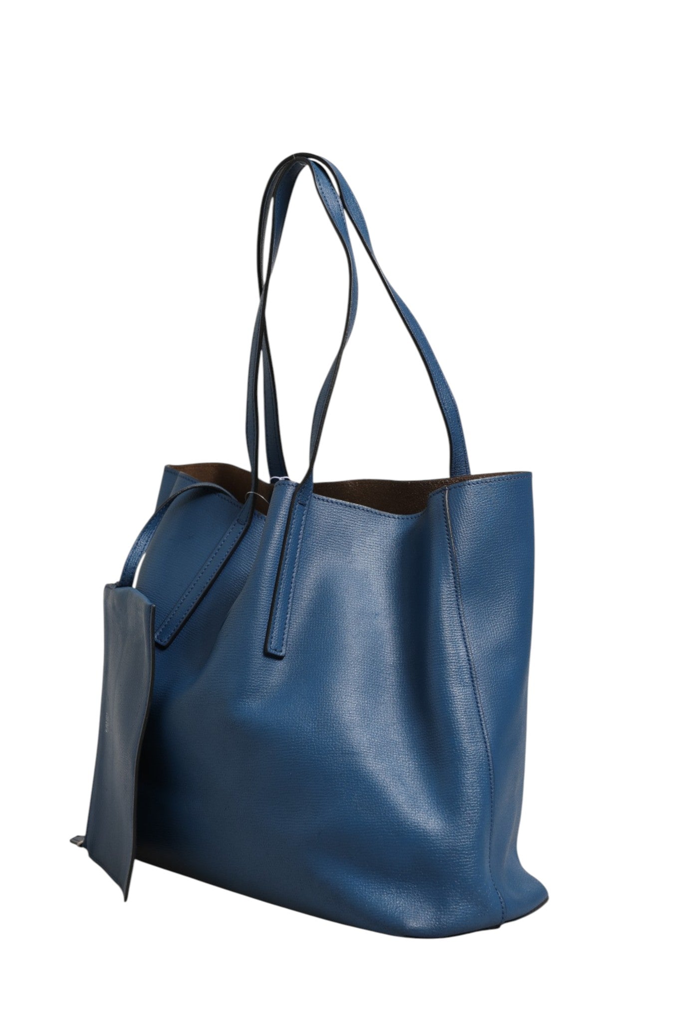 Fendi Shopper aus marineblauem Leder