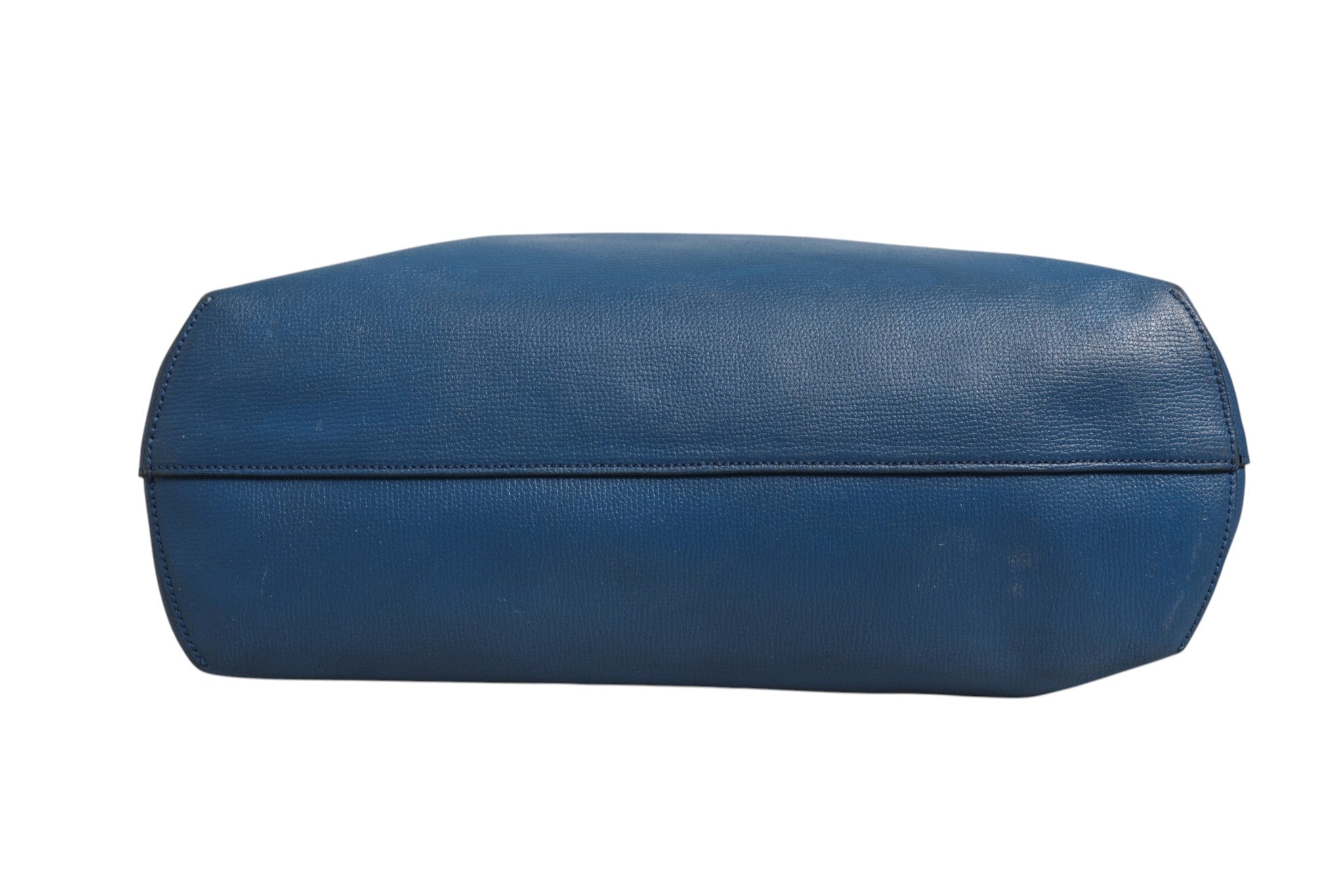 Fendi Shopper aus marineblauem Leder