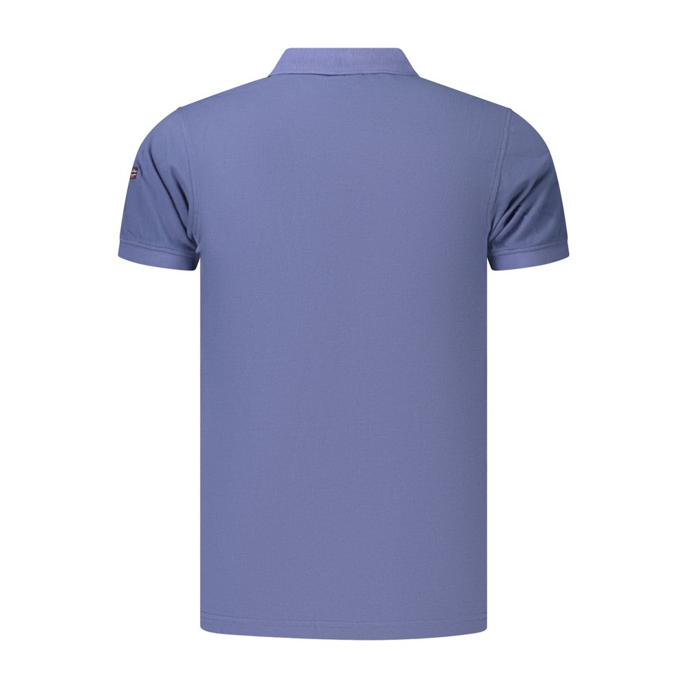 Norwegen 1963 Blau Baumwolle Herren Polo