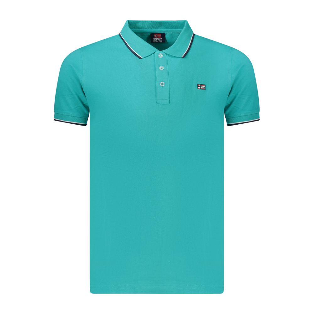 Polo homme en coton Azzurro Norvège 1963