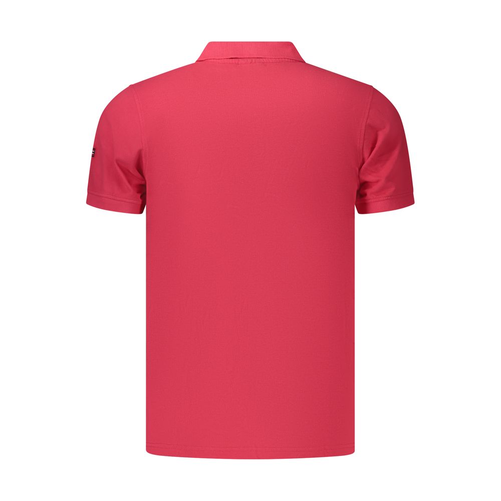 Norwegen 1963 Rosso Baumwolle Herren Poloshirt