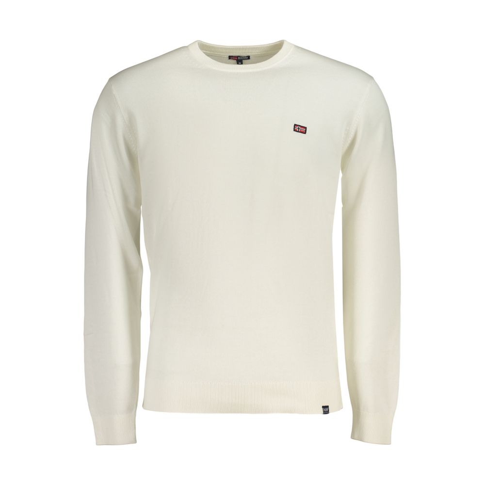 Norwegen 1963 Bianco Baumwolle Herren Maglia
