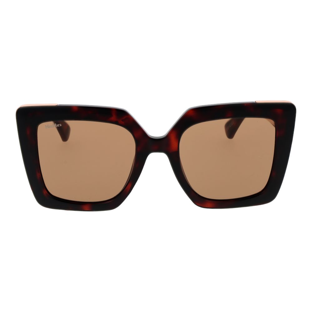 Max Mara Braune Kunststoffsonnenbrille