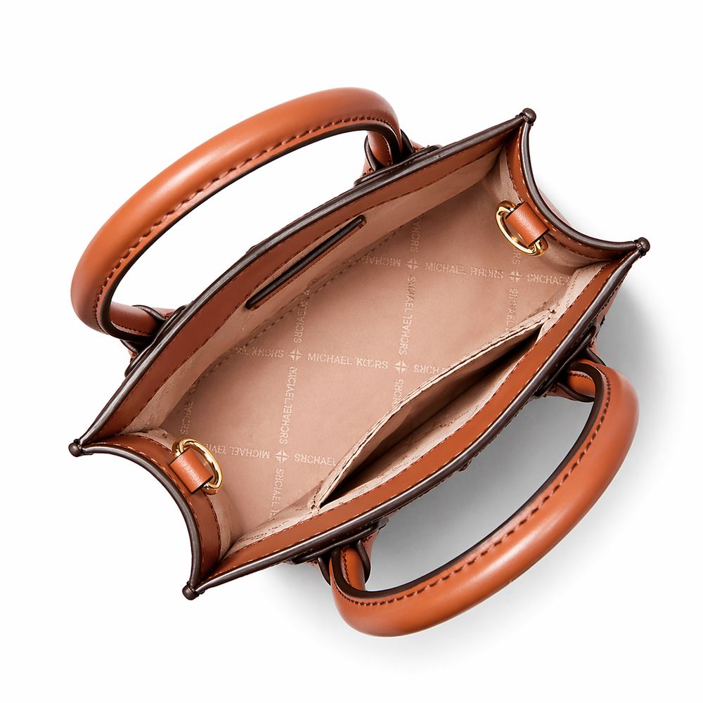 Michael Kors braune Pelzhandtasche