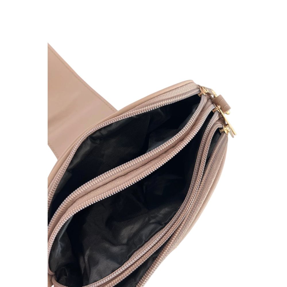Sac bandoulière Baldinini Trend beige en PU pour femme