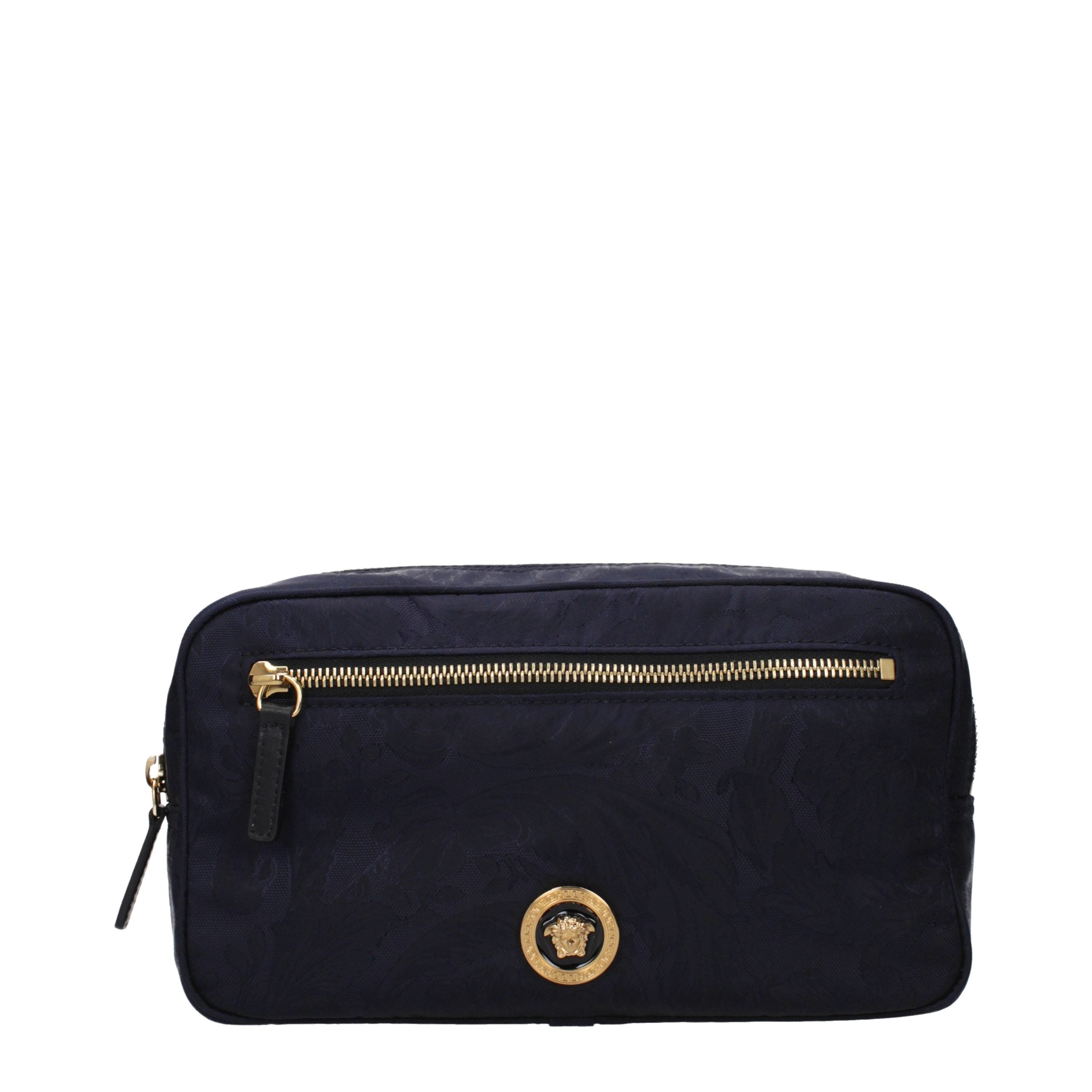 Versace Blue Fabric Backpack