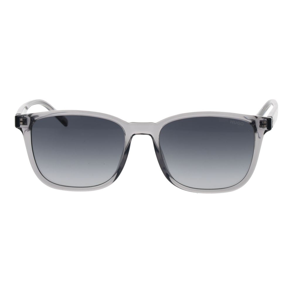Lunettes de soleil en plastique gris Hugo Boss