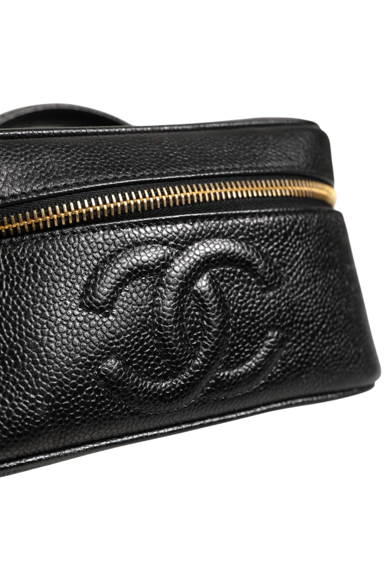 Chanel Make-up-Tasche in Schwarz und Gold