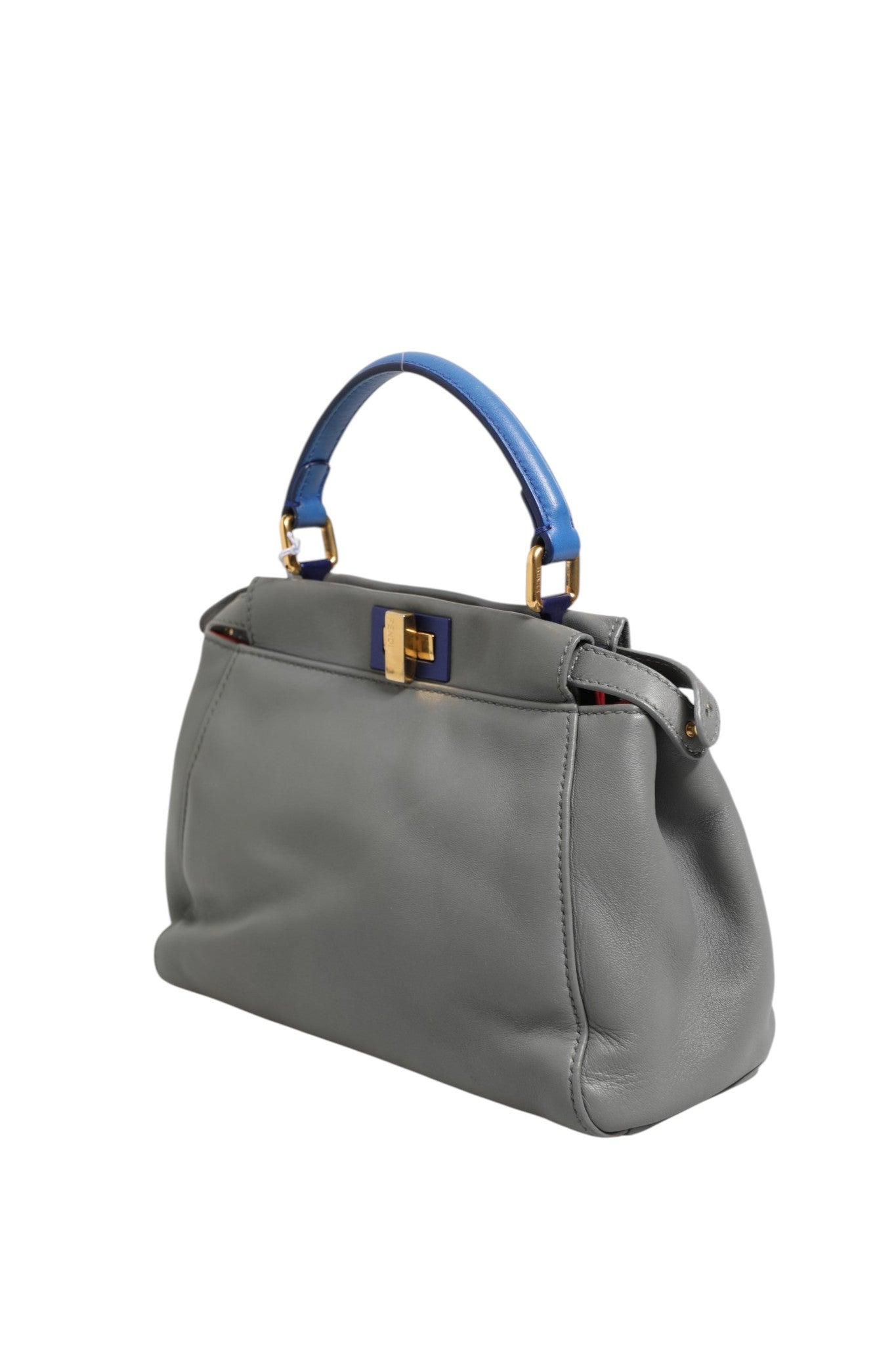 Fendi Mini Peekaboo Blau Grau